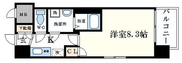 コスモ梅田ＷＥＳＴの物件間取画像